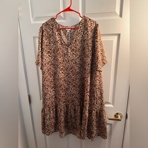Giraffe/animal print dress!🦒🤎